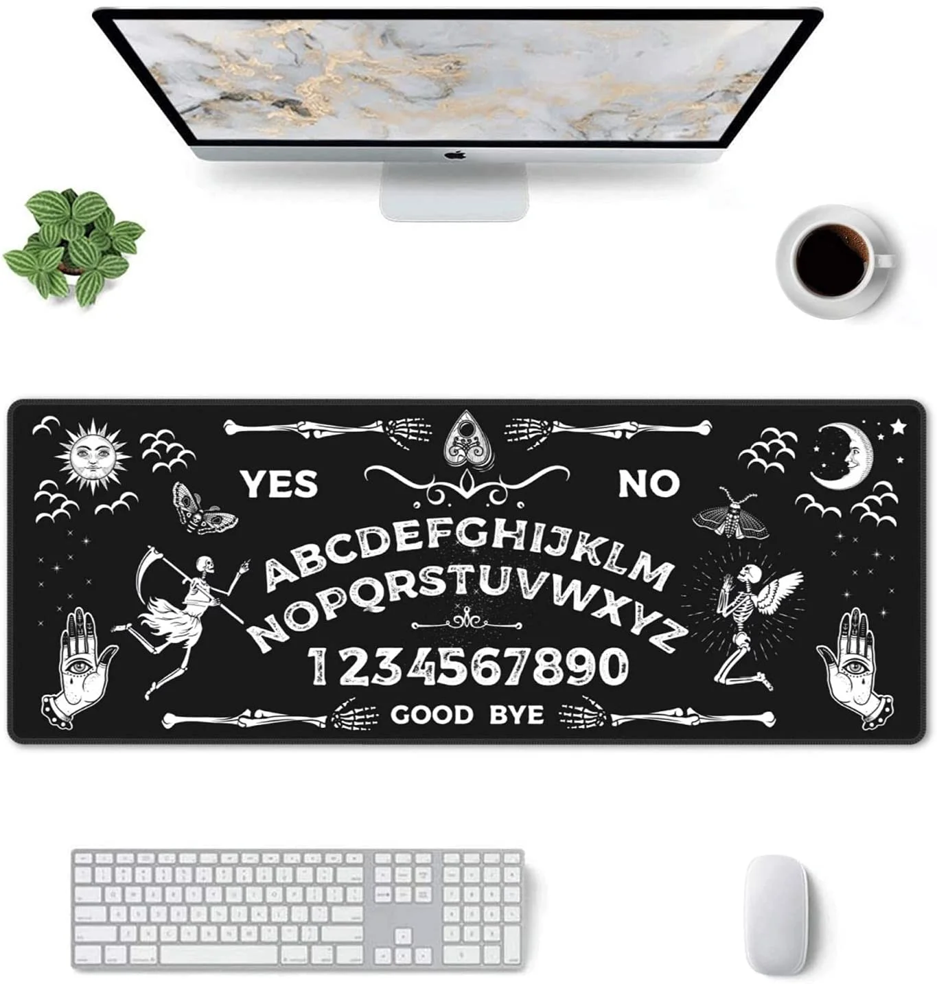 Mousepad HD Home XXL Desk Mats Keyboard Pad Ouija Gothic Soft Gamer Natural Rubber Office Anti-slip Mice Pad Table Mat