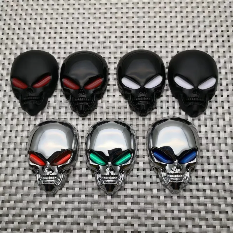 Universal 3D Skull Moto Stickers Motorcycle Truck Car Emblem Demon Decals Motorcycles Sign Scooter Autocycle Decoration