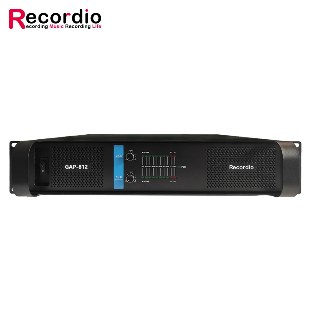 GAP-812 High Performance 1000W*2 power Amp HiFi Power Amplifier For Karaoke Stage Concert