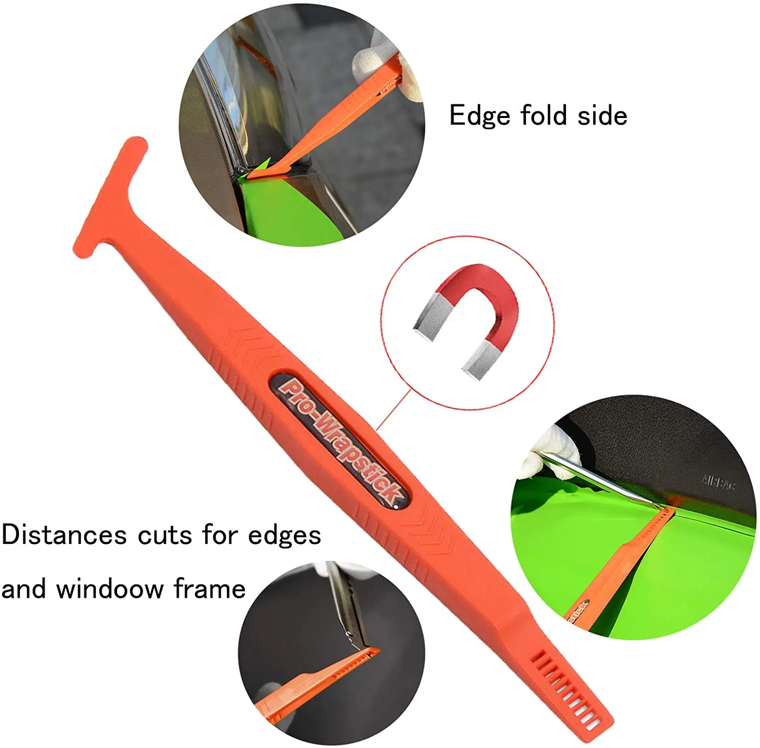 FOSHIO Car Vinyl Wrapping Scraper Magnetic Squeegee Window Tinting Tool Kits Carbon Fiber Film Cover Sticker Decal Cutter Knife