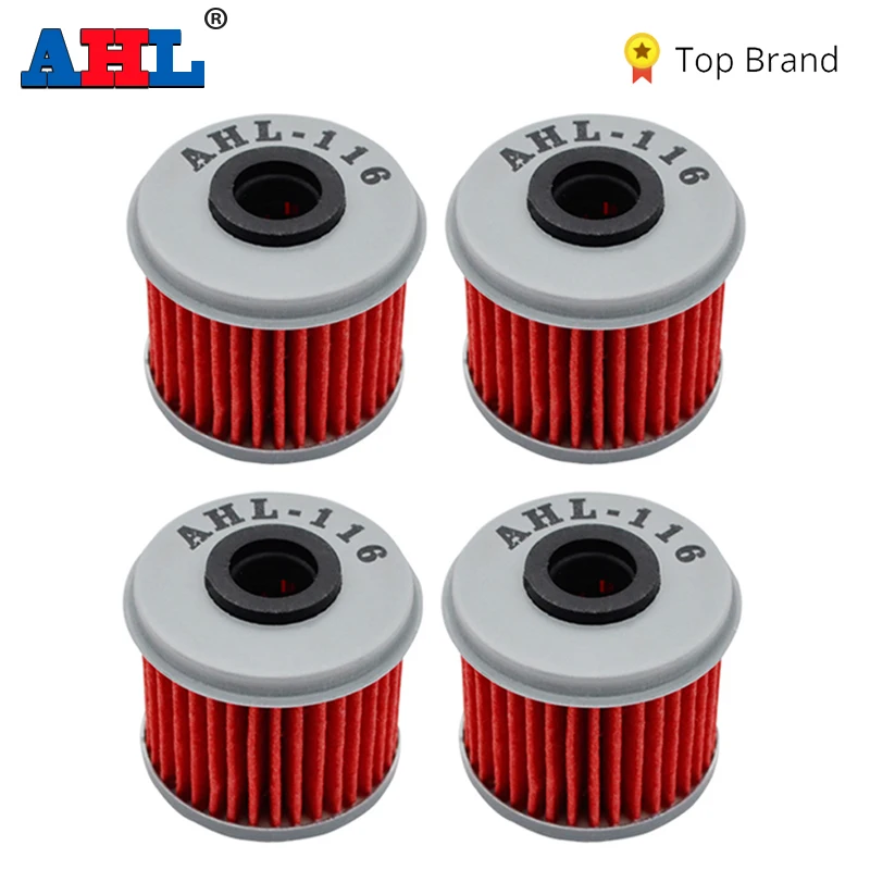 AHL 4Pcs Engine Oil Filters For HONDA CRF250R CRF250X CRF450R CRF450X CRF150R TRX450R TRX450ER CRF 150 250 450 R X CRF250 CRF450