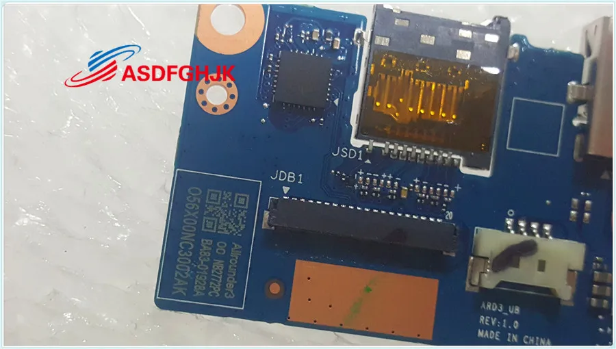 Used NB2772 CARD READER USB POWER BUTTON BOARD