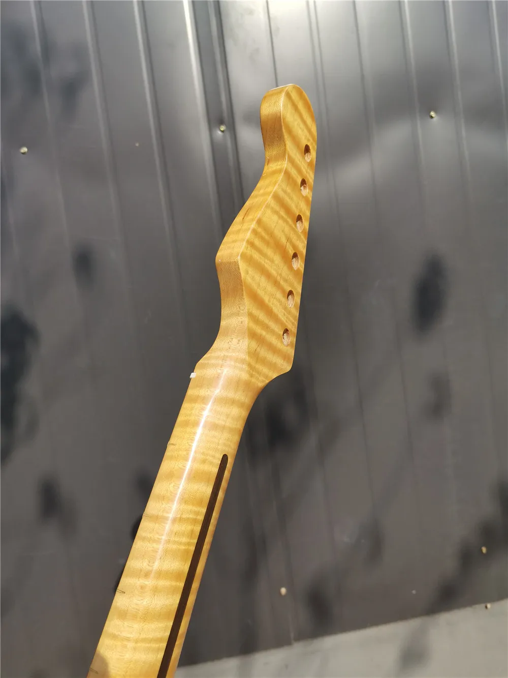 New yellow Electric guitar neck 21 fret 25.5\'\' maple made and maple Guitar Fretboard #46