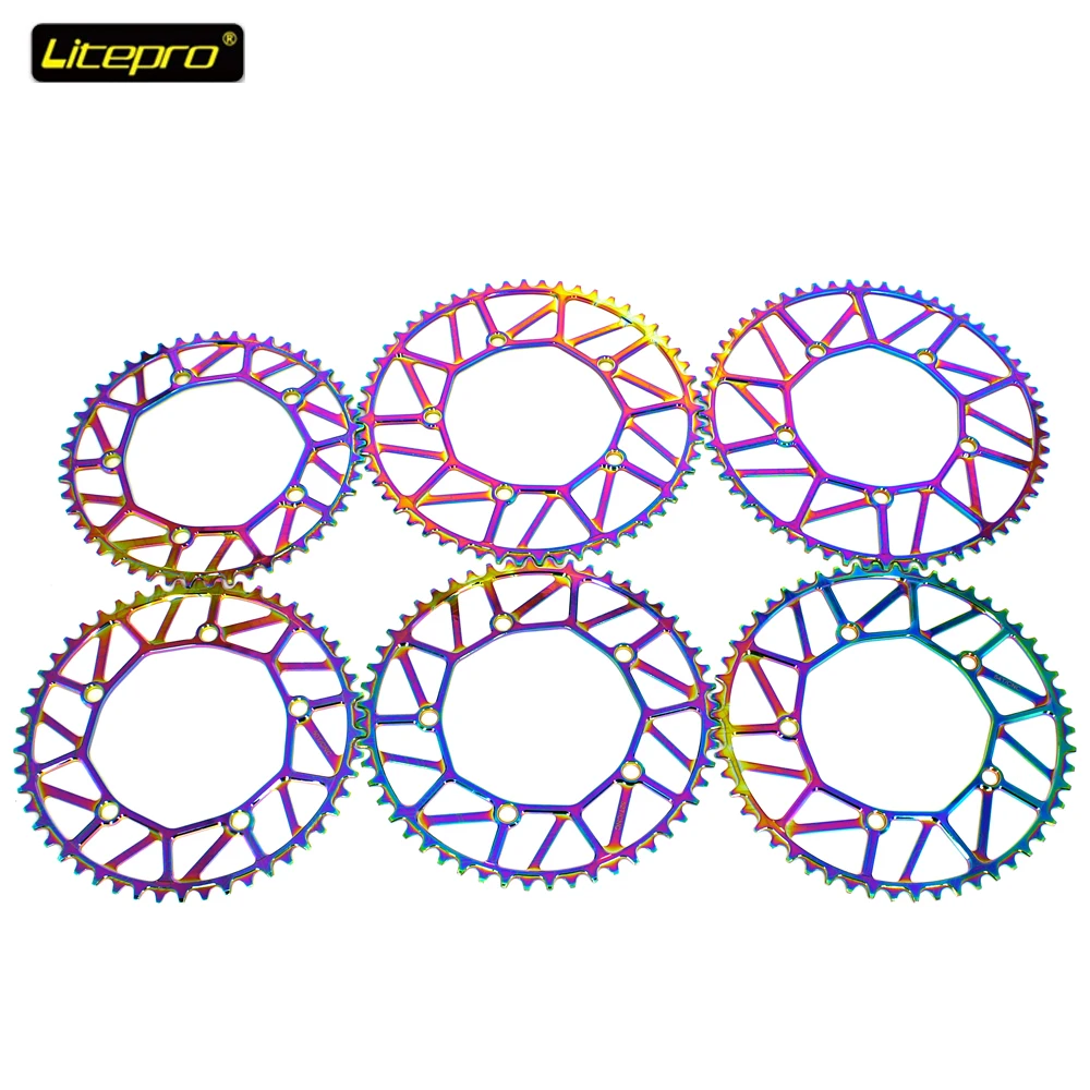 LP Chainring 130BCD 9 10 11 Speed Single Disc Chainwheel Hollow CNC Alloy Road Folding Bike Chain Wheel 48/50/52/54/56/58T