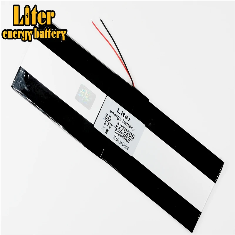 large capacity 3270206 3.7V tablet battery 6000mah each brand tablet universal rechargeable lithium batteries