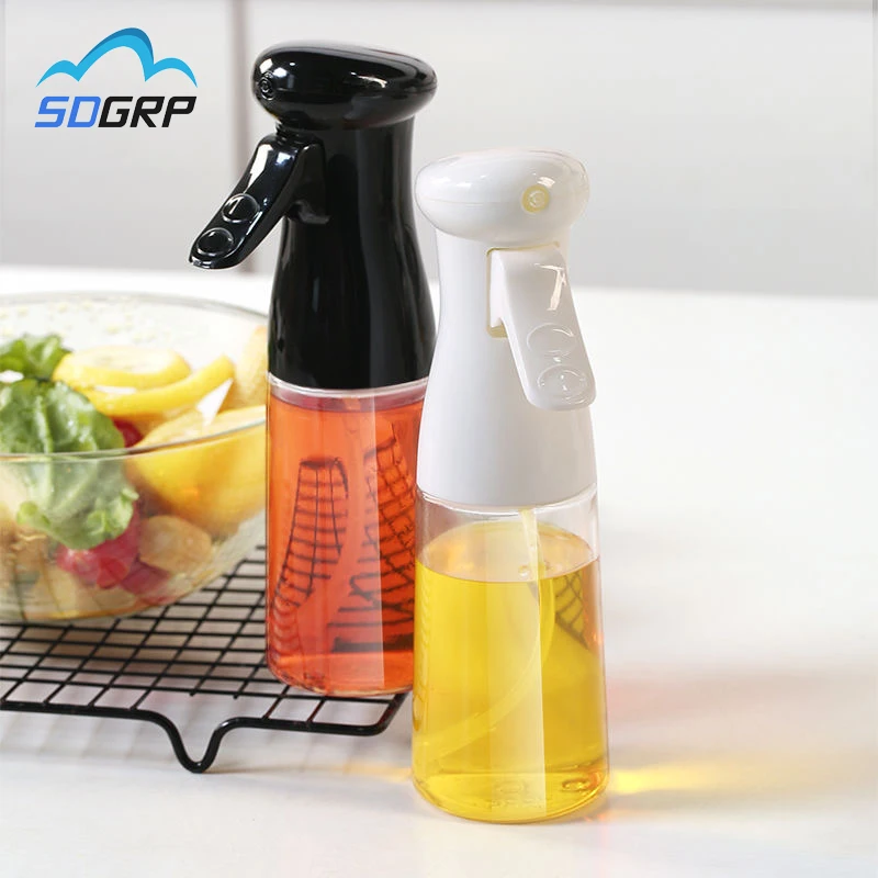 

NEW Kitchen Baking Oil Sprayer Bottle Vinegar Sprayer For Cooking Barbecue BPA FREE Salad Gravy Boats 210ml Plastic Spray Bottl