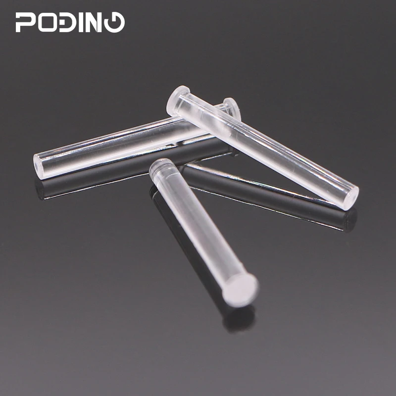 

50pcs/lot Poding 4mm Diameter LED Light Pipe RoHS Plastic Round Face Light Guide Pipe PLP5-2-*** series