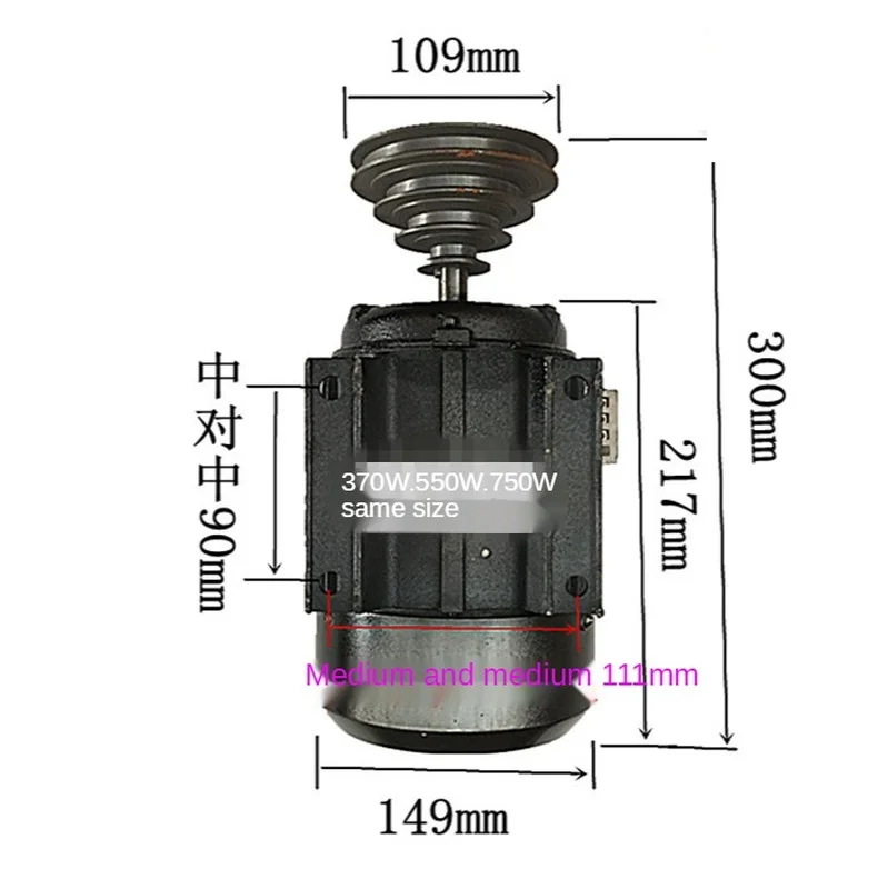 220/380V Drilling Machine Drilling Machine Single Phase Three-phase Motor Household Copper Core Motor B3 Vertical Engine