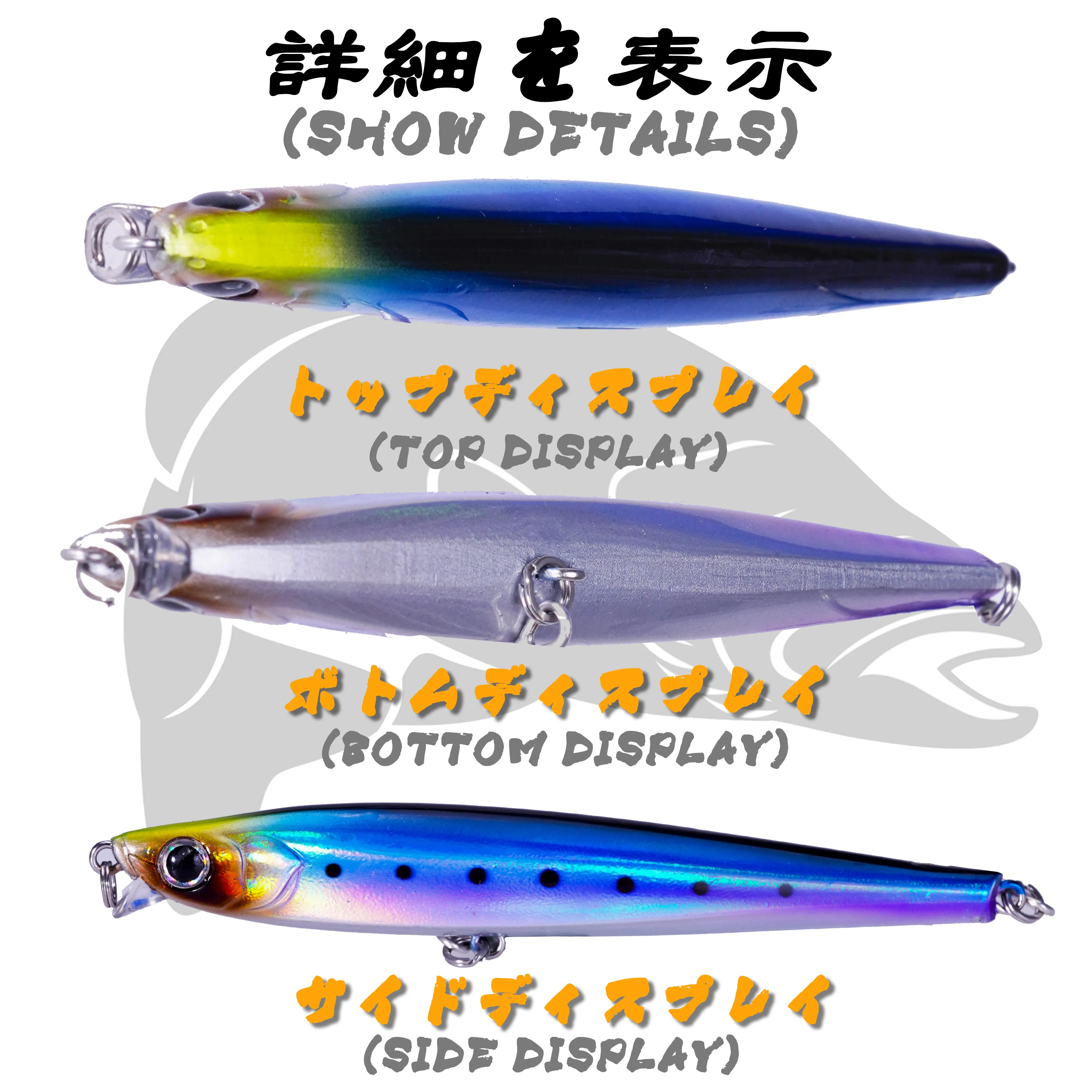 Wobbler Minnow luminoso de hundimiento para lucio - imagen 4