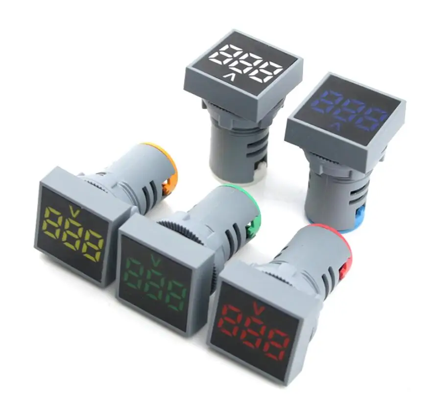 Digitale Voltmeter Digitale Display AD101-22VMS AC20-500V Lampje 22Mm