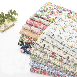 Tessuto per cucire in cotone fiori abiti in popeline stampati floreali camicie abiti per bambole fai-da-te Patchwork di mezza base