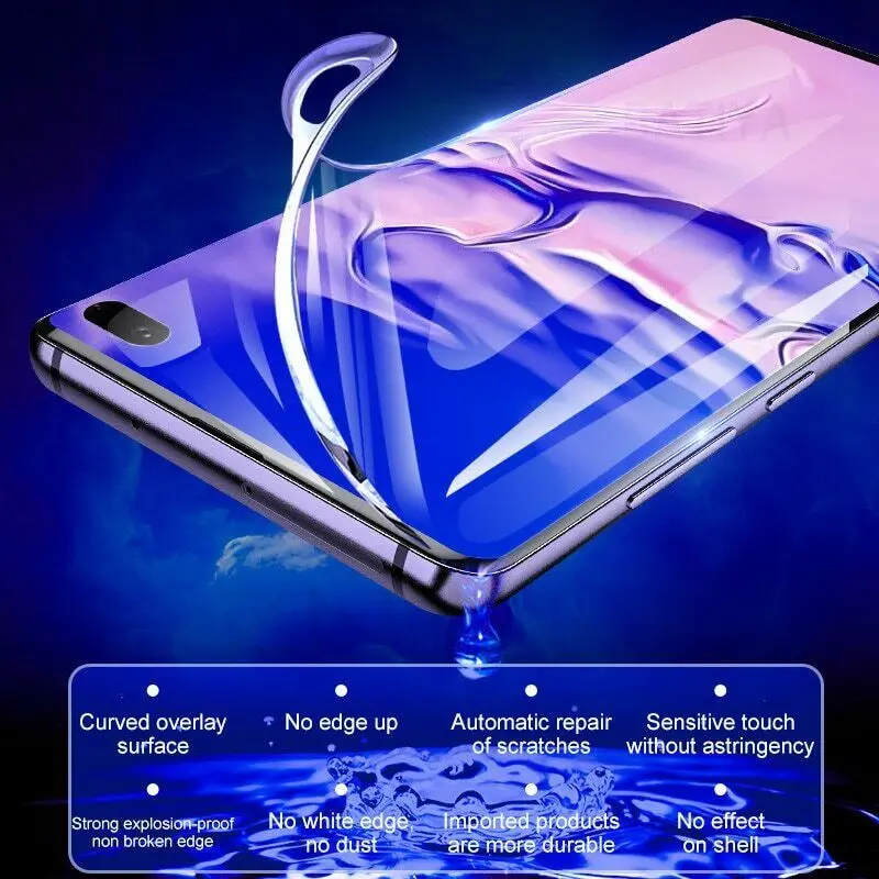 Hydrogel Film on the Screen Protector For Samsung Galaxy S10 S20 S9 S8 S21 Plus Ultra S20 FE 5G Screen Protector For A51 A71