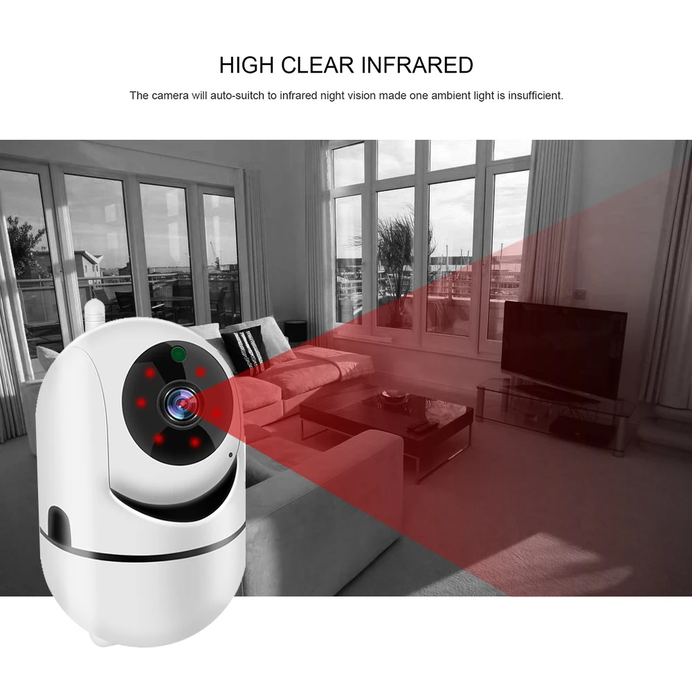 Lsmart 1080P Wifi Camera Tuya Draadloze Ip Camera Intelligent Auto Tracking Home Security Surveillance Camera