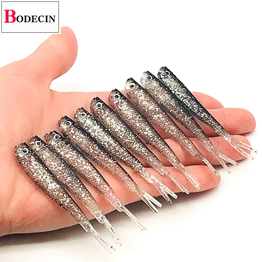 BODECIN Wobblers/Suit For Fishing Bait Trolling Pike Trout Carp Fish Soft Lures 10PCS Shad Jerkbait Winter Fake/Artificial Baits