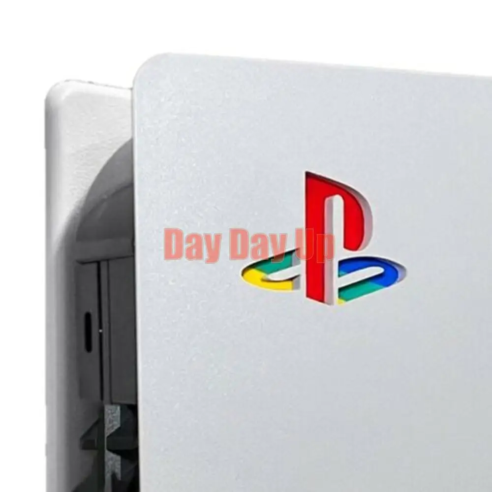 24 pz = 2 set Host di Gioco Logo Colorato Adesivo Pelle Pellicola Della Decalcomania Accessori per PS5 Console Controller Shell Adesivi Decorativi