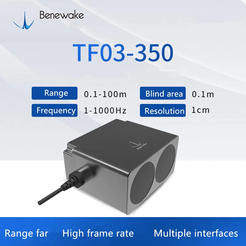 Benewake 350m long range lidar TF03-350 automobile anti-collision fixed-height industrial security UART/CAN/232/485/4-20mA