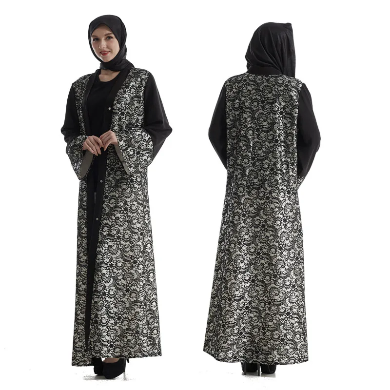 

Vintage Women Arabia Dress fashion Muslim wear Plus Size Islamic Abaya Maxi Robe