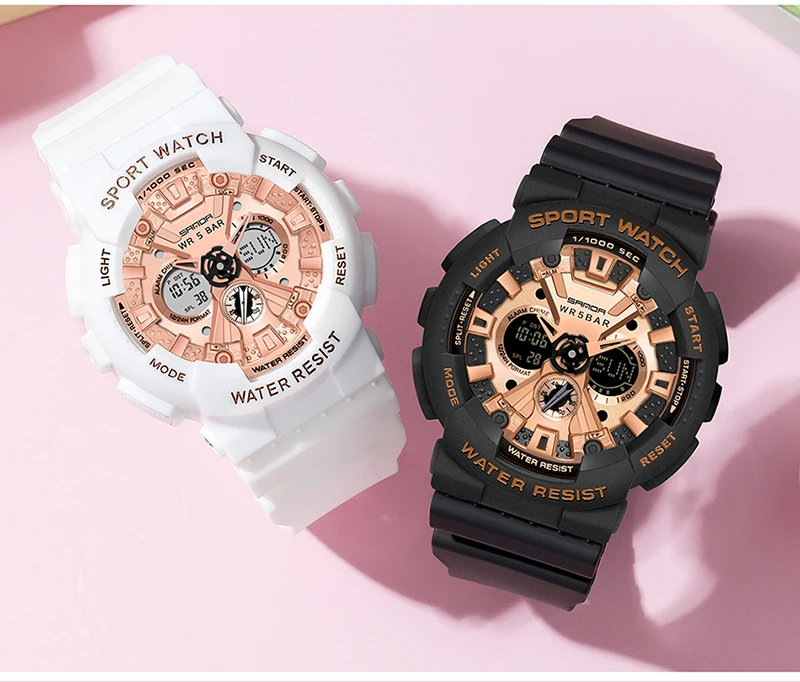 Women's LED Digital Sports Watch description 35