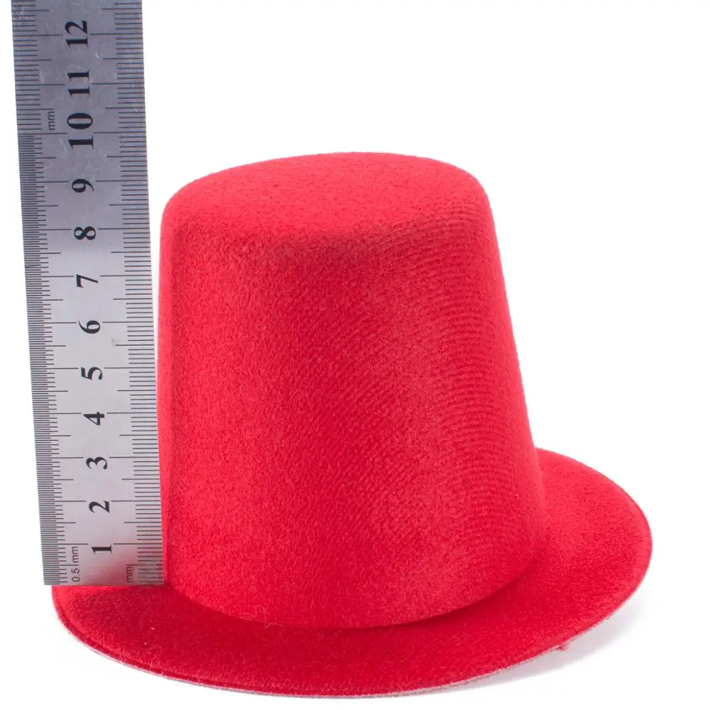 Mini sombrero de copa alta para hombre y mujer, sombrero fascinador de fiesta de boda, EVA, 9cm, Base de sombrero Millinery, artesanía de bricolaje,