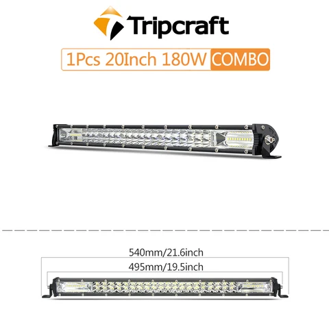 Светодиодная балка Tripcraft Ultra-Slim 120W 180W 240W 300W 4x4 для автомобилей, тракторов, УАЗ, внедорожников, квадроциклов, грузовиков, аксессуары для транспортных средств