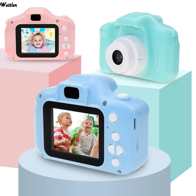 Kids Digital Camera 2 Inch HD Screen Cartoon Cameras Video Recorder Camcorder Children's Birthday Gift Boys Girls Toys Fun Games