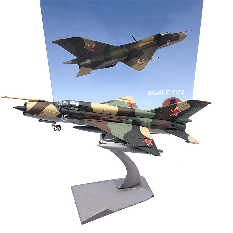 JASON TUTU 1/72 Scale Former Soviet Air Force fighter MiG-21 Metal Diecast Aircraft Model Plane Drop shipping