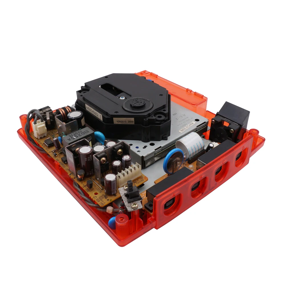 حافظة شفافة بديلة من BitFunx لوحدة تحكم ألعاب الفيديو SEGA Dreamcast Retro صندوق شفاف لـ Dreamcast Shell