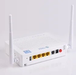 Origina F673A V9 Zte Gpon Onu Dual Band fiber optic terminal 4ge + 2 usb  tel +wifi with 2.4g & 5g With English modem