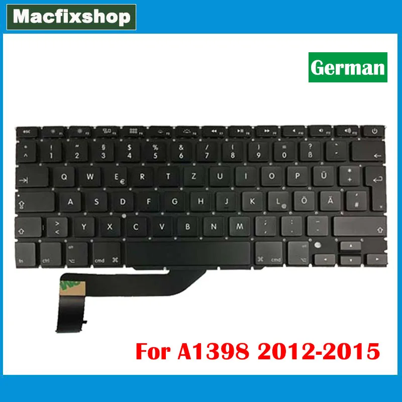 Tested GE EU A1398 German Keyboard For MacBook Pro 15.4