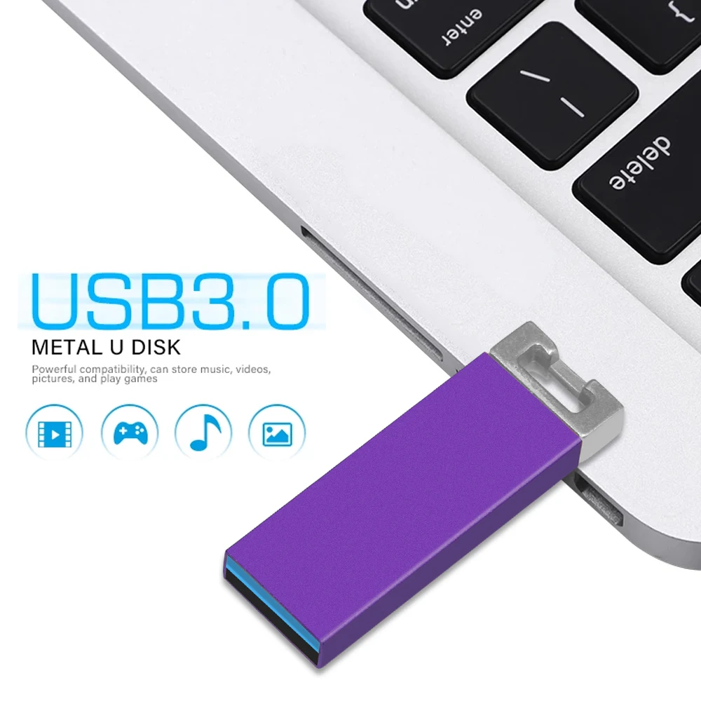 Usb Flash Drive Disk 16Gb 32Gb 64Gb 128Gb 8Gb 4Gb Usb 3.0 Metalen Mini pen Drive Pendrive Memory Stick Opslagapparaat U Disk