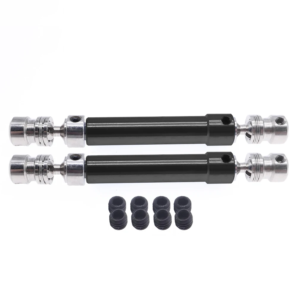 RCAWD 2pcs alloy + #45 steel center CVD drive shaft set hex core for 1-10 RGT 86100 86110 FTX5579 Outback Fury crawler parts