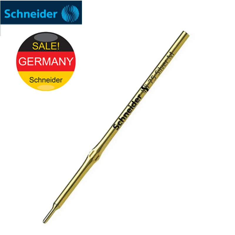 

10 German imported schneide silver ballpoint pen refills, plastic leather 0.5 mm stationery refills, office and school supplies