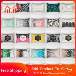 Short Fluff Pillow Cover Rectangle Sofa Cushion Cover Lumbar Cushion Cover Cushion Cover Home Decoration Pillowcase 400x600mm