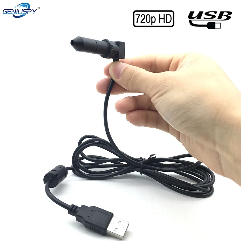 

45mm Pin hole Long Focus Lens 90-135Meters Distance Miniature Size 720P HD Uvc Mini Usb Camera For Reporter Equipment