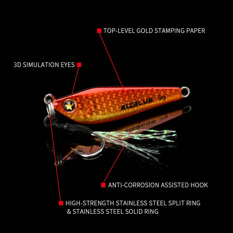 Allblue Rock Jig Metálico – Señuelo de Pesca Micro Spinning - imagen 2
