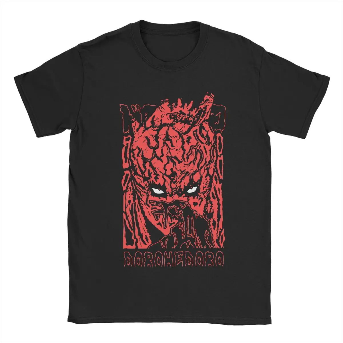 Men Women Shin Dorohedoro Manga T Shirt Anime Gothic Comics Pure Cotton Clothes Short Sleeve Crew Neck Tees Plus Size T-Shirt