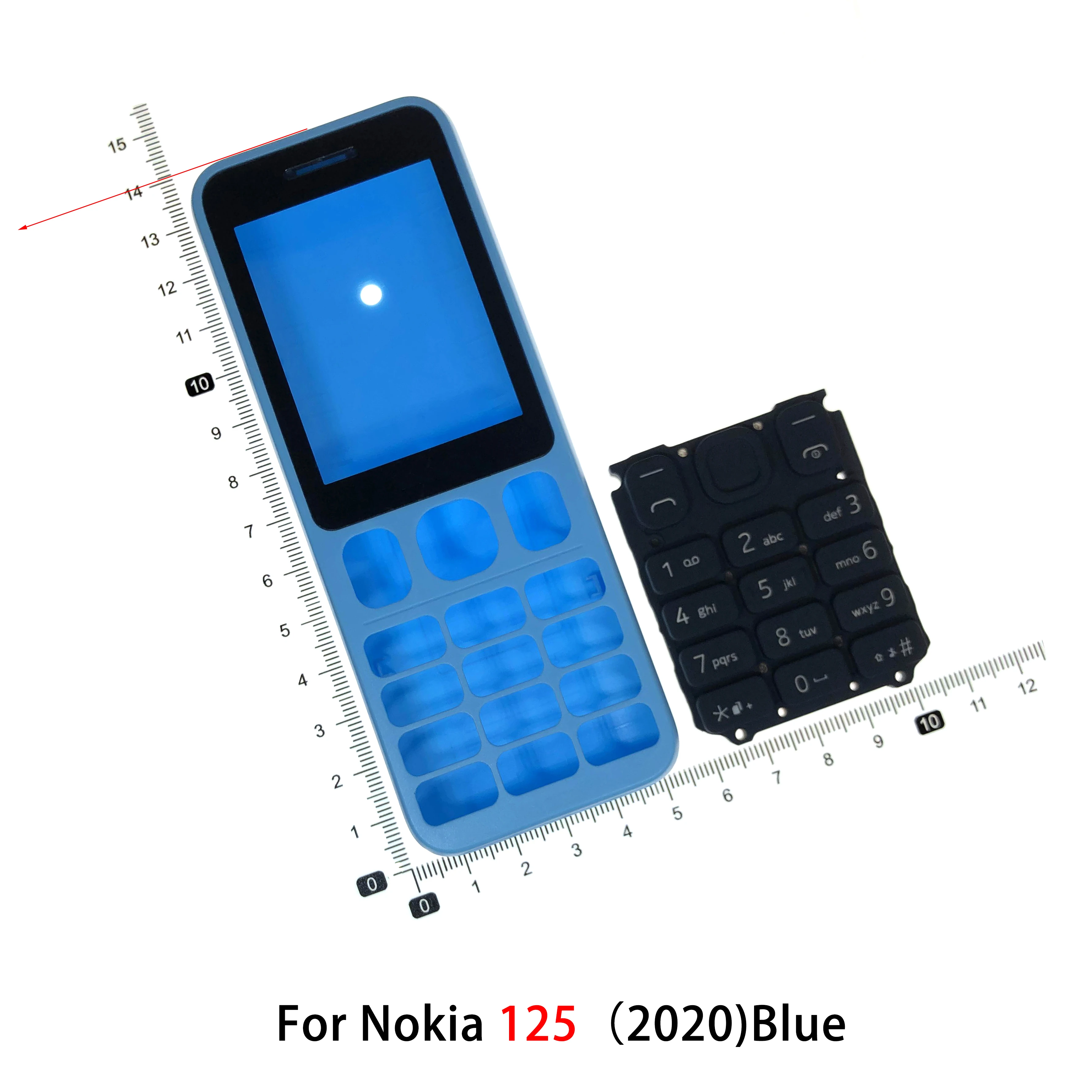 Front cover case keyboard For Nokia 125 110 150 housing 220 215 3310 5310 4G battery back cover High quality case Keypad