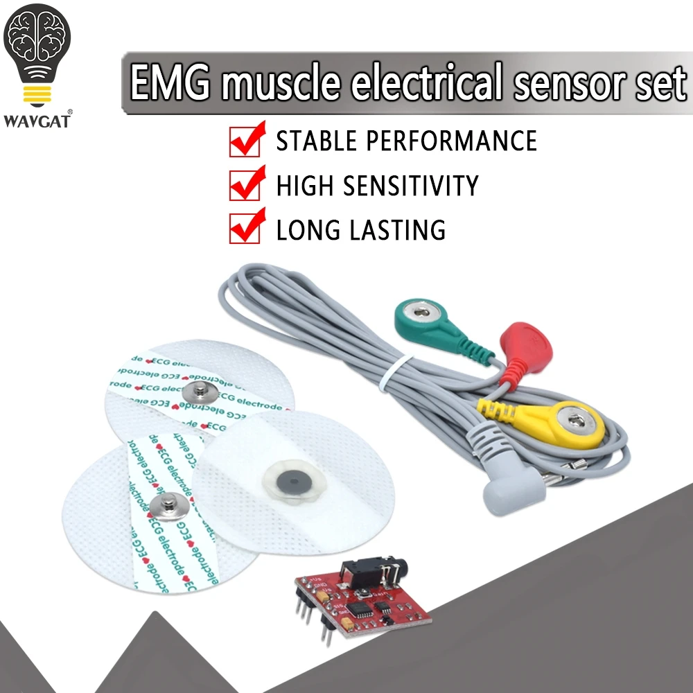 Muscle Signal Sensor Emg Sensor Controller Detects Muscle Activity For Arduino Development board for wearable Devices