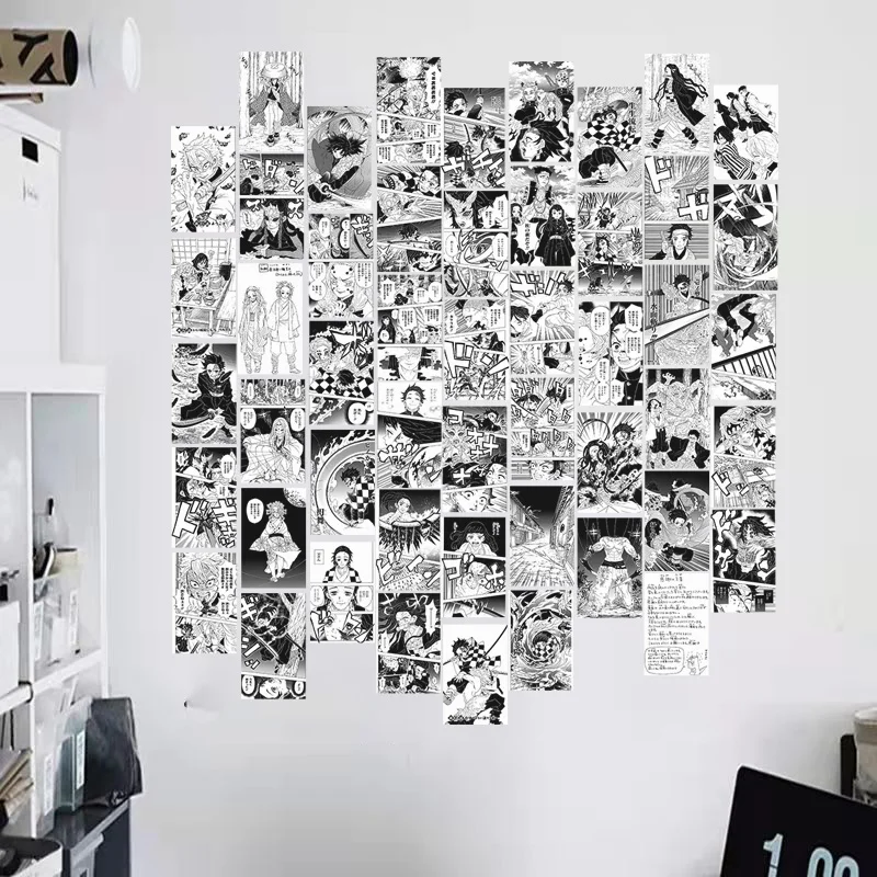 50Pcs wall collage kit aesthetic anime poster stickers manga wall Picture for boys Wall Art Prints Teen room decoration