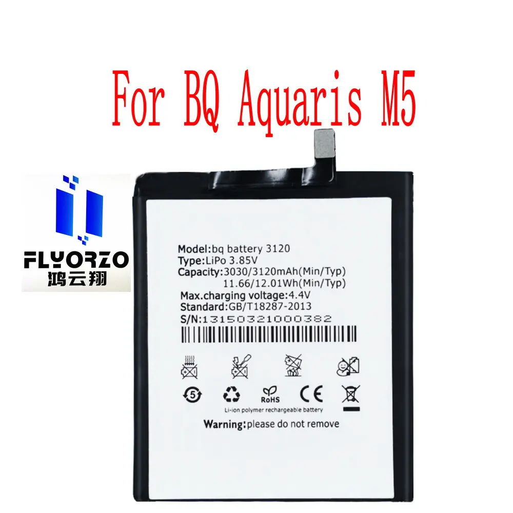 

Совершенно новый 3120mAh аккумулятор BQ 3120 Аккумулятор для BQ Aquaris M5 мобильный телефон