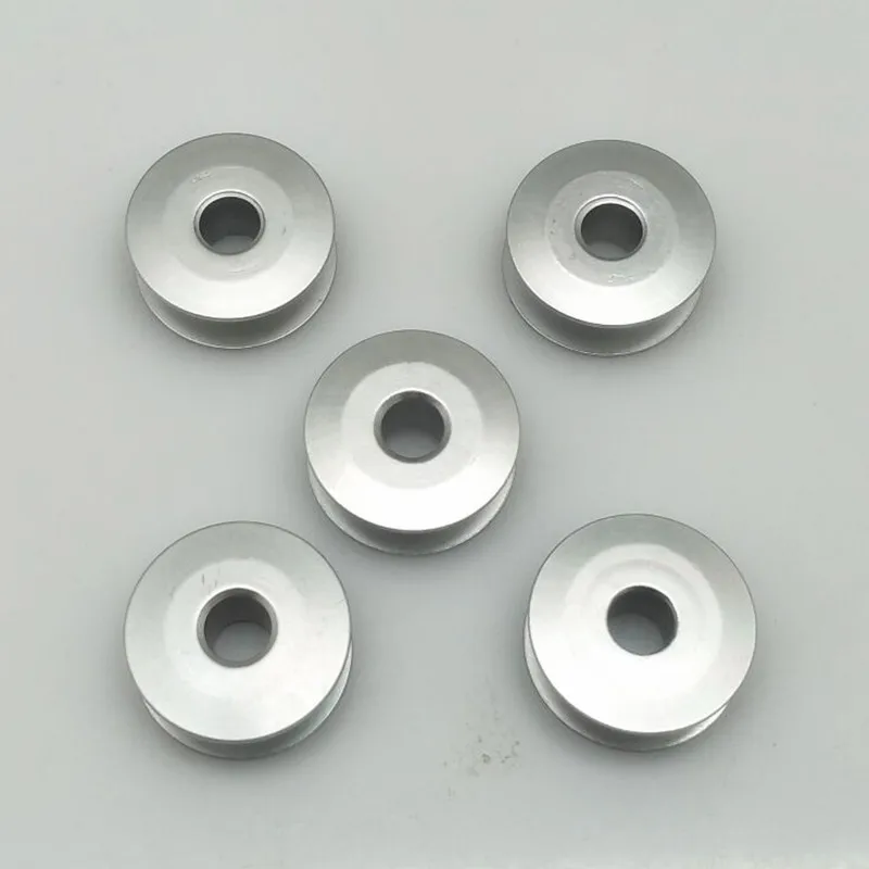 5pcs 21mm Industrial Aluminum Bobbins For Singer Brother Sewing Machine Tools #272152A 5BB5461-1