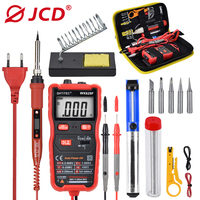 JCD Electric Soldering Iron Kit With Digital Multimeter 80W 220V Adjustable Temperature Soldering Station Welding Repair Tools