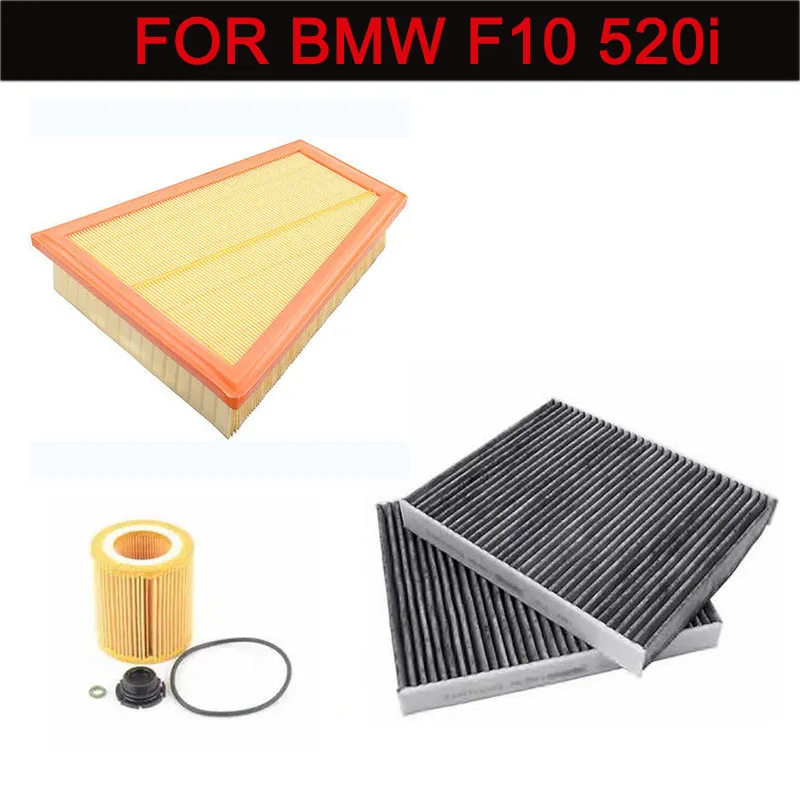 

filter set air filter cabin air filter oil filter for BM F10 520i 3 pcs 11427640862 13717582908 64119272642