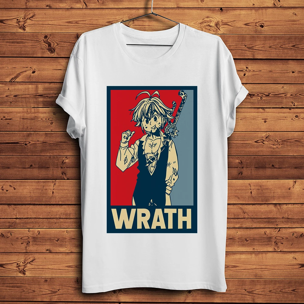 The Seven Deadly Sins Meliodas Ban King Gowther Escanor Merlin anime tshirt men new white casual short unisex streetwear Tee