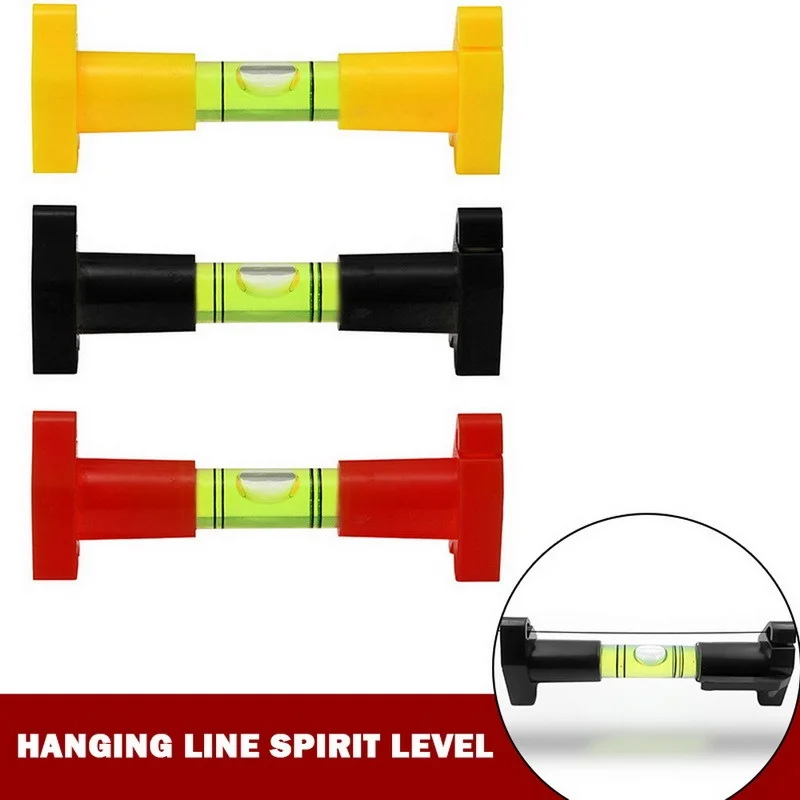 1pc Pocket Line Hanging Spirit Level Spirits Level Bubble String Leveler Pocket Line Hanging Level Measuring Tools