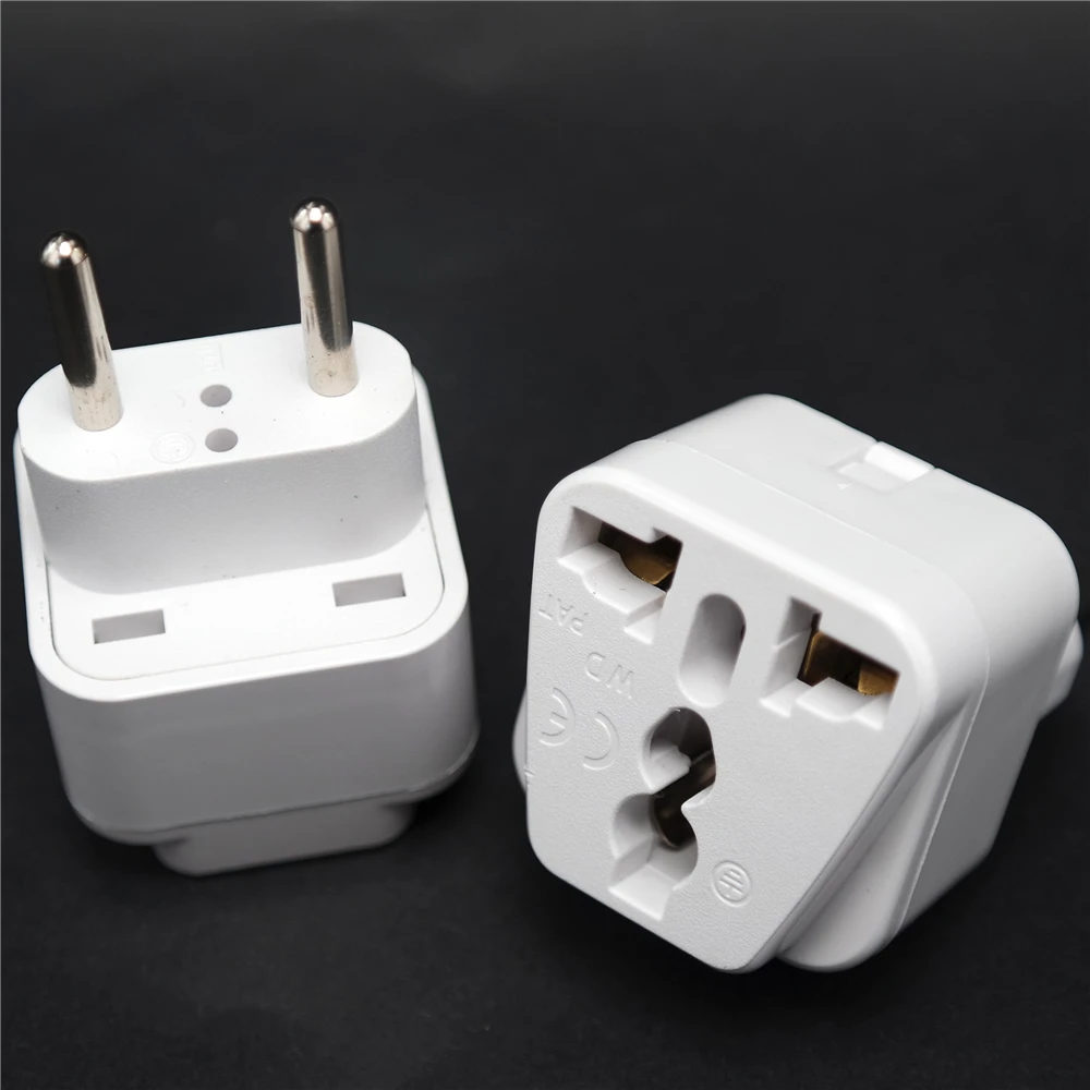 Universal 2 Round Pin Travel Plug Adapter Convert EU/AU/US/UK to Brazil Switzerland Italy Jack Electric Power Socket 4.0mm/4.8mm