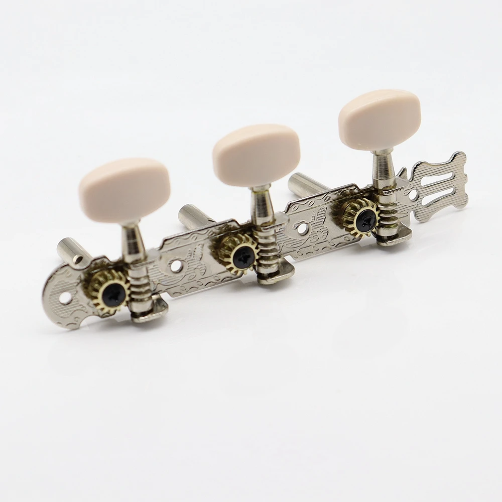 1set Acoustic Guitar String Tuning Pegs Keys Tuners Machine Heads with Carved pattern for Guitar Parts Accessories