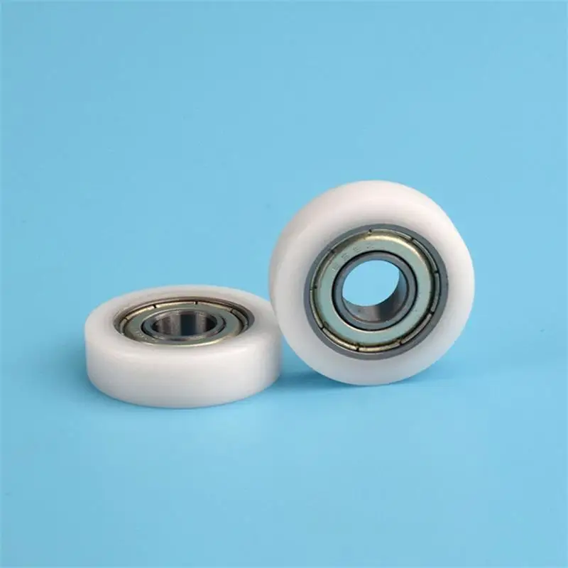 Imagem -03 - Nylon Revestido Plástico Polia Guia Roda Rolamento de Rolo Liso 8x25x7 mm 698zz 698 Pom 20 Pcs 100 Pcs