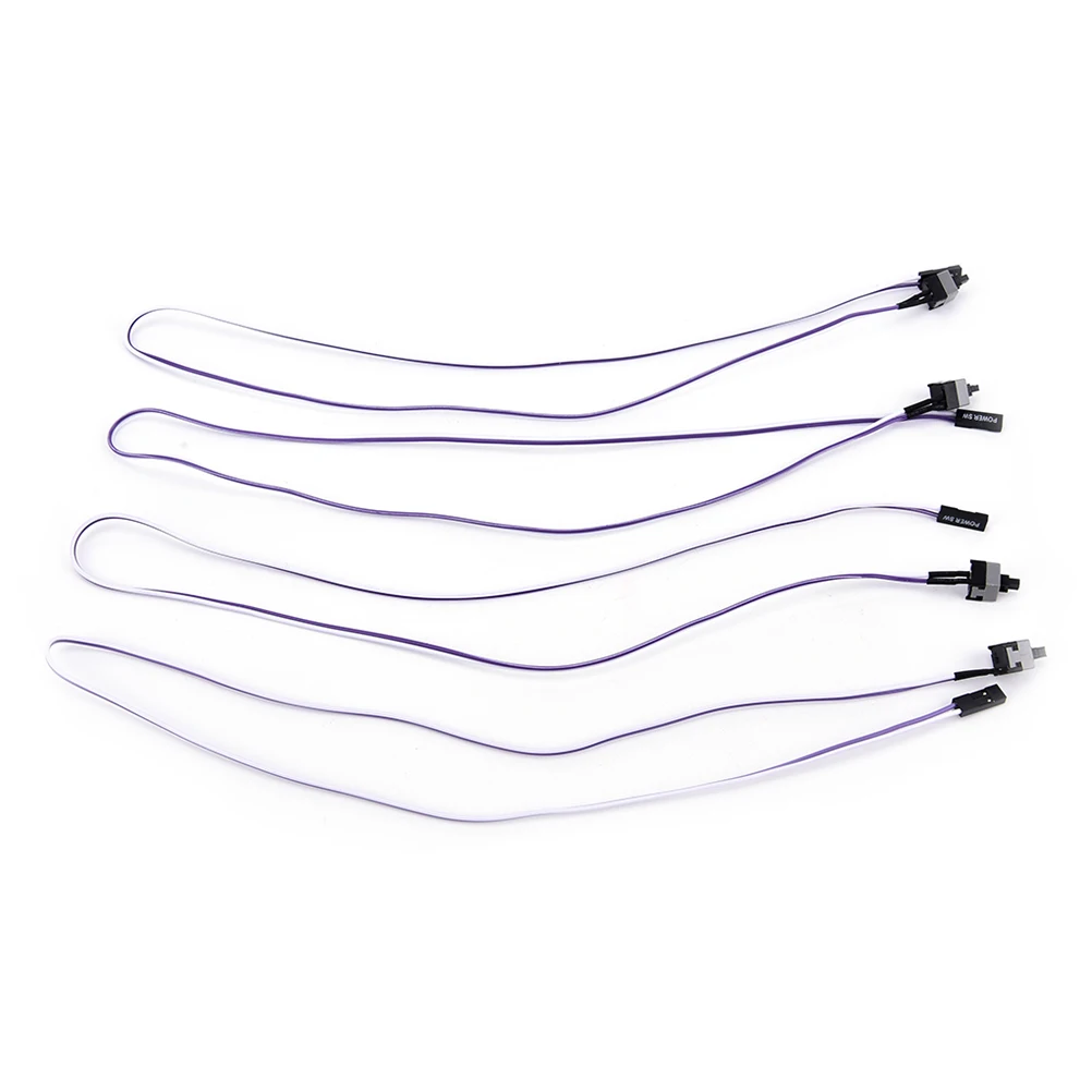 Push Button Switch Computer Motherboard Power Cable Switch On/Off/Reset Button Replacement Power Momentary Connector Cable