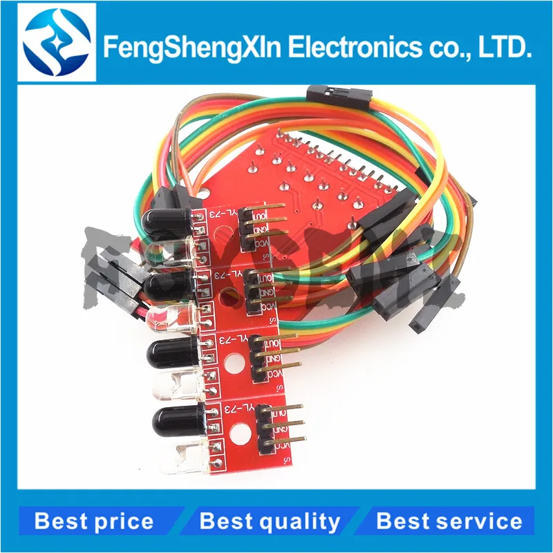 Picture 4: 1pcs Four Way 4 Channel Infrared Detector Tracing Transmission Line Obstacle Avoidance Sensor Module for arduino robot Diy kit